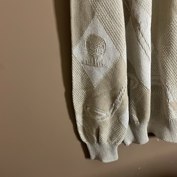 Plus Size Vintage Golf Sweater 100% Cotton - Picture 4 of 5